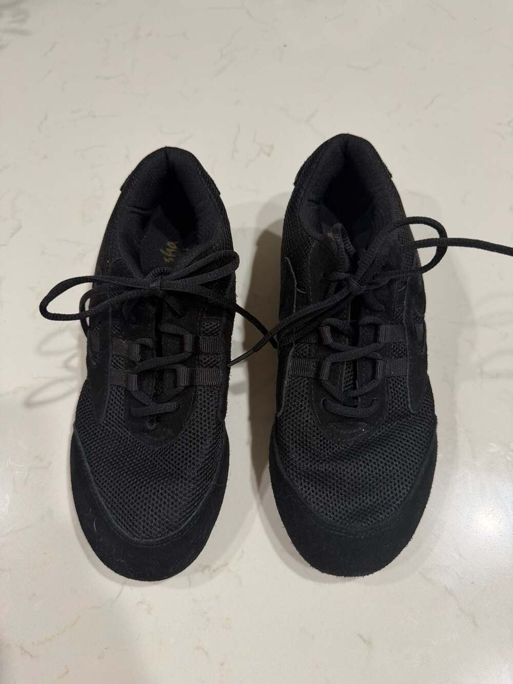 Sansha Skazz Salsette 1 Black Suede & Mesh Lace-Up Dance Sneakers Size 11M